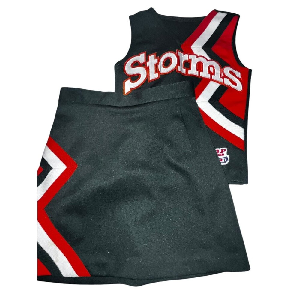 Child Cheerleader Uniform Halloween Costume STORMS FL Hurricanes 24 Top 22 Skirt